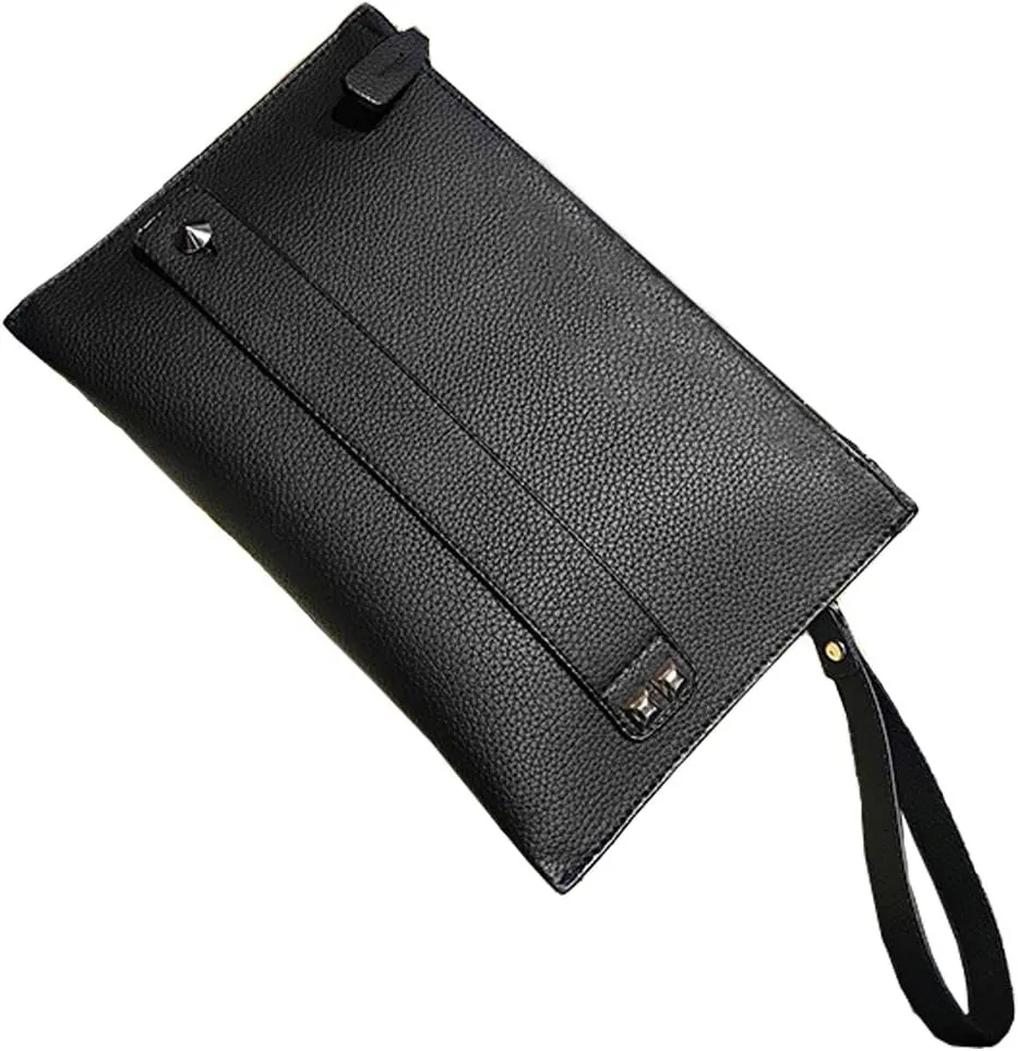 Women Envelope Clutch Bag PU Leather Female Day Clutches Large Purse Evening Bags with Wrist Strap