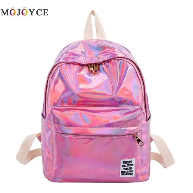 Women Laser Hologram Backpack