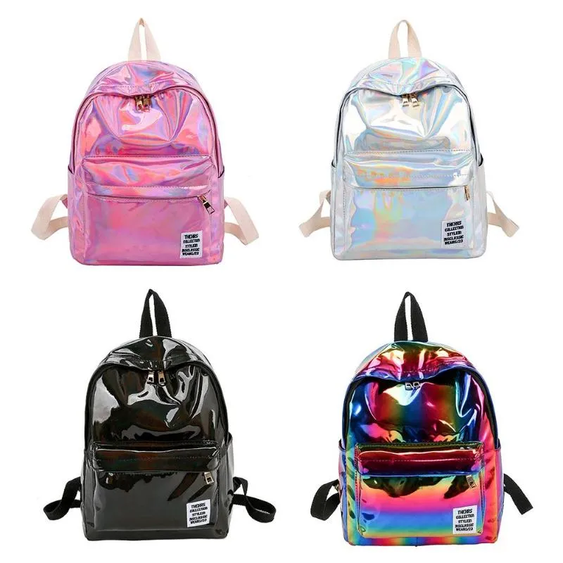 Women Laser Hologram Backpack