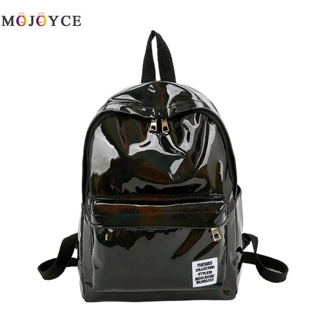 Women Laser Hologram Backpack