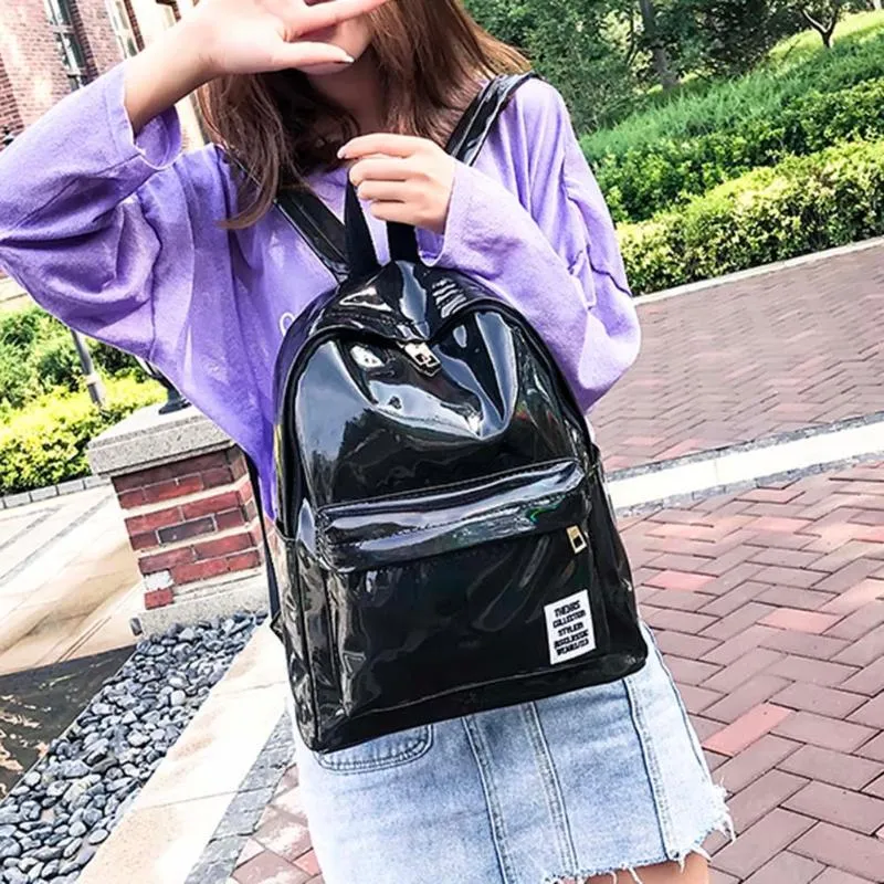 Women Laser Hologram Backpack