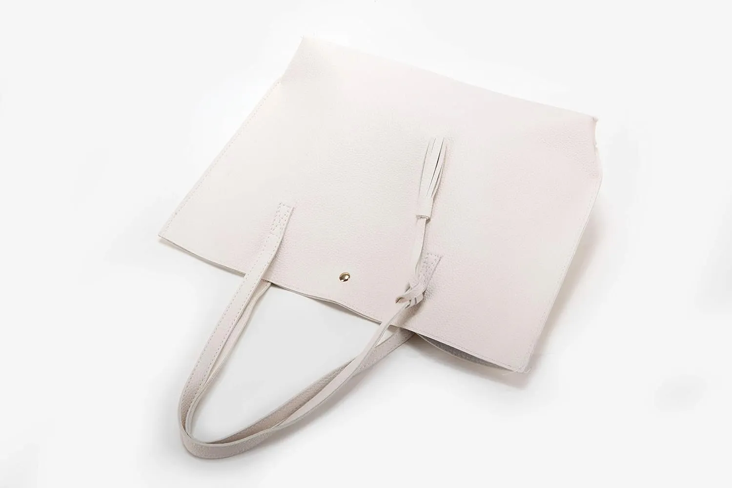 Women Tote Bags Top Handle Satchel Handbags PU Faux Leather Tote Bag with Tassel Shoulder Purse