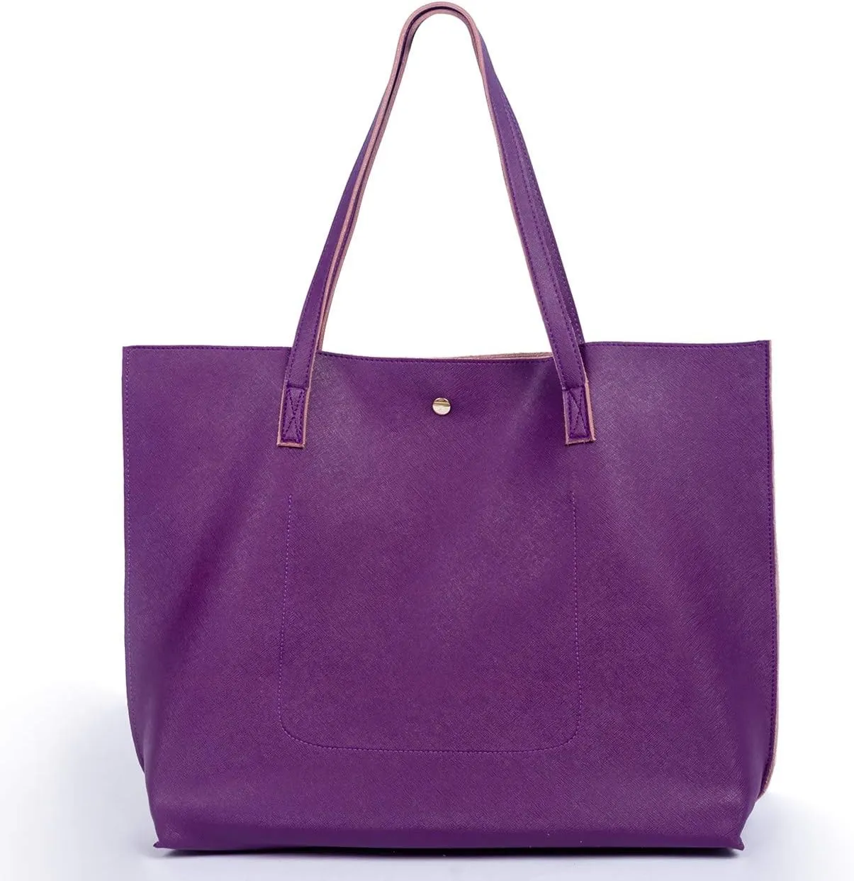 Women Tote Bags Top Handle Satchel Handbags PU Faux Leather Tote Bag with Tassel Shoulder Purse
