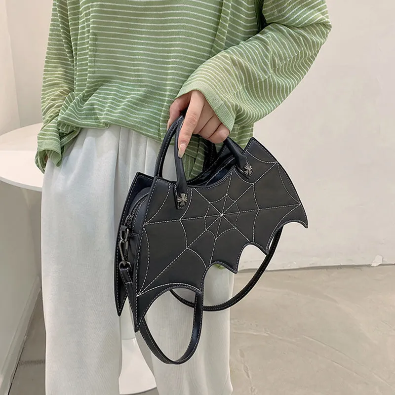 Womens Halloween Spider Web Shape Shoulder Bags
