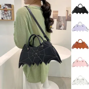 Womens Halloween Spider Web Shape Shoulder Bags