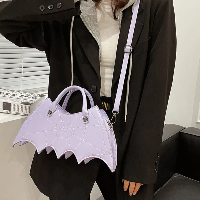 Womens Halloween Spider Web Shape Shoulder Bags