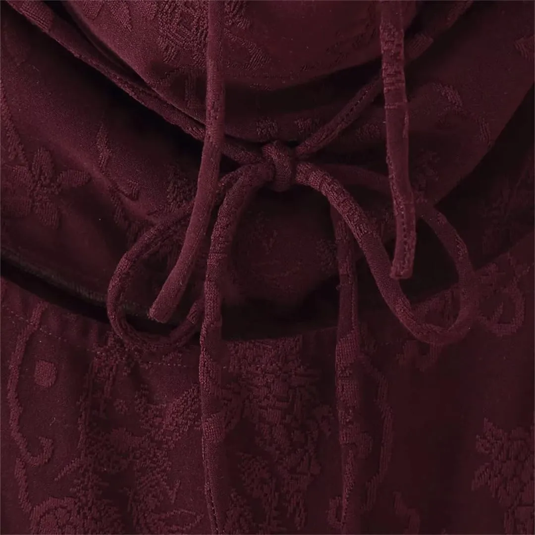 Women's Halter Neck Dress with Backless Decoration Wear Dresses