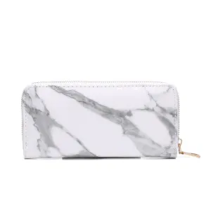 Women's Marble Patent Leather Clutch/Purse