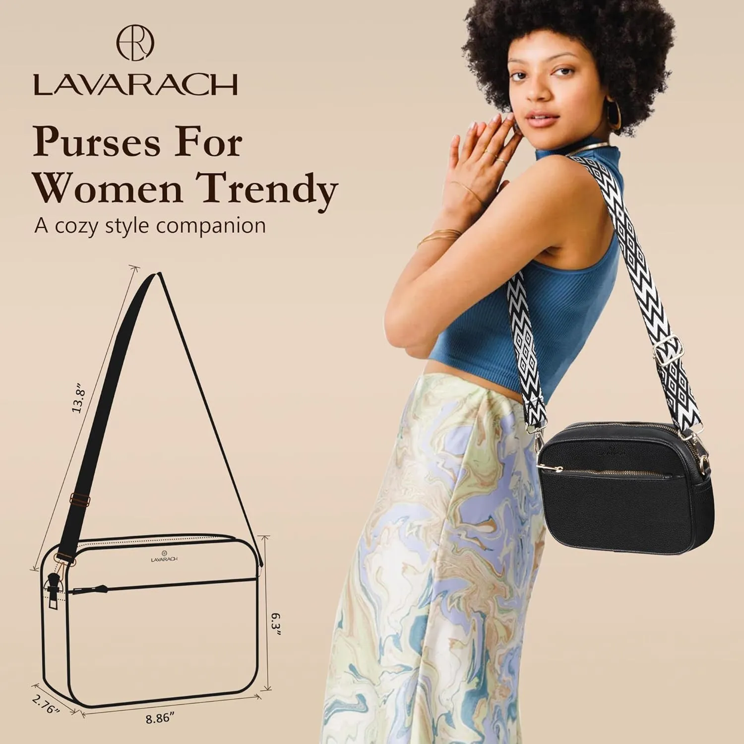 Women's RFID Crossbody Purse - Handbags for Women