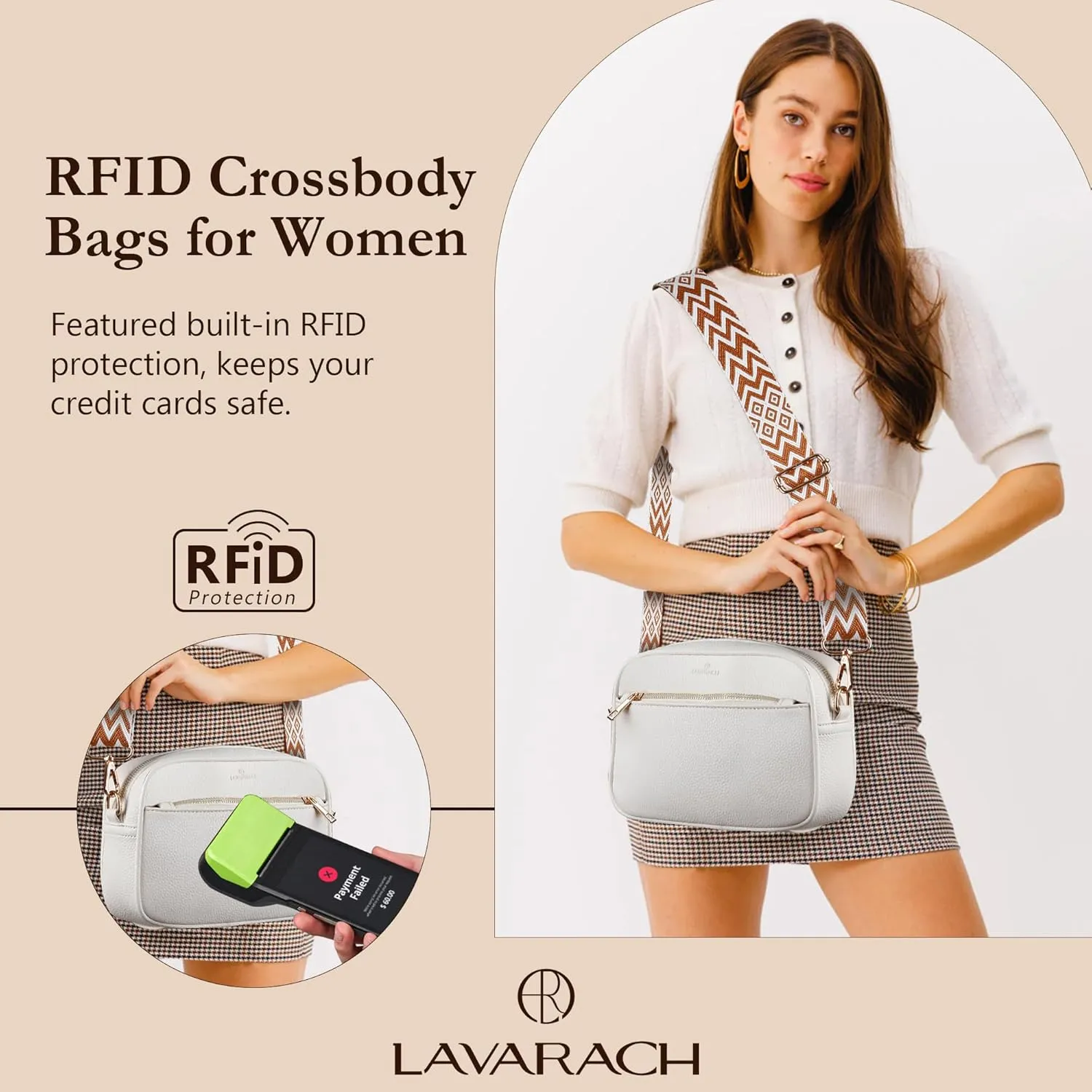 Women's RFID Crossbody Purse - Handbags for Women