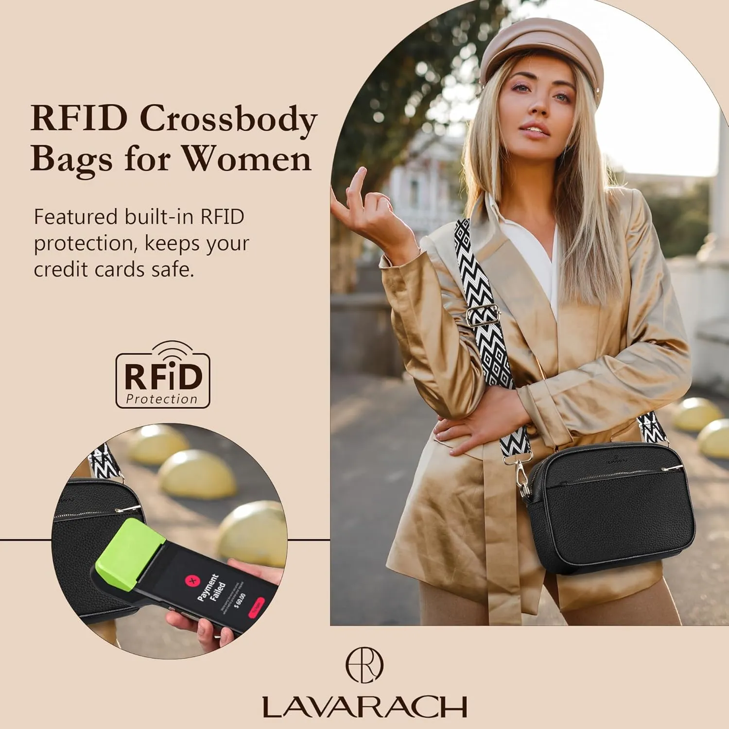 Women's RFID Crossbody Purse - Handbags for Women