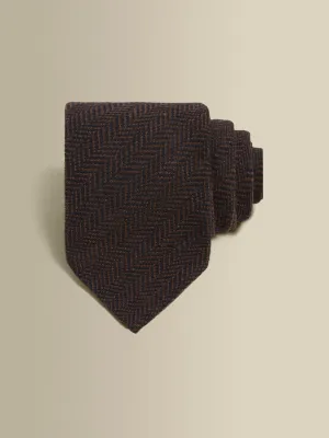 Wool Herringbone Tie