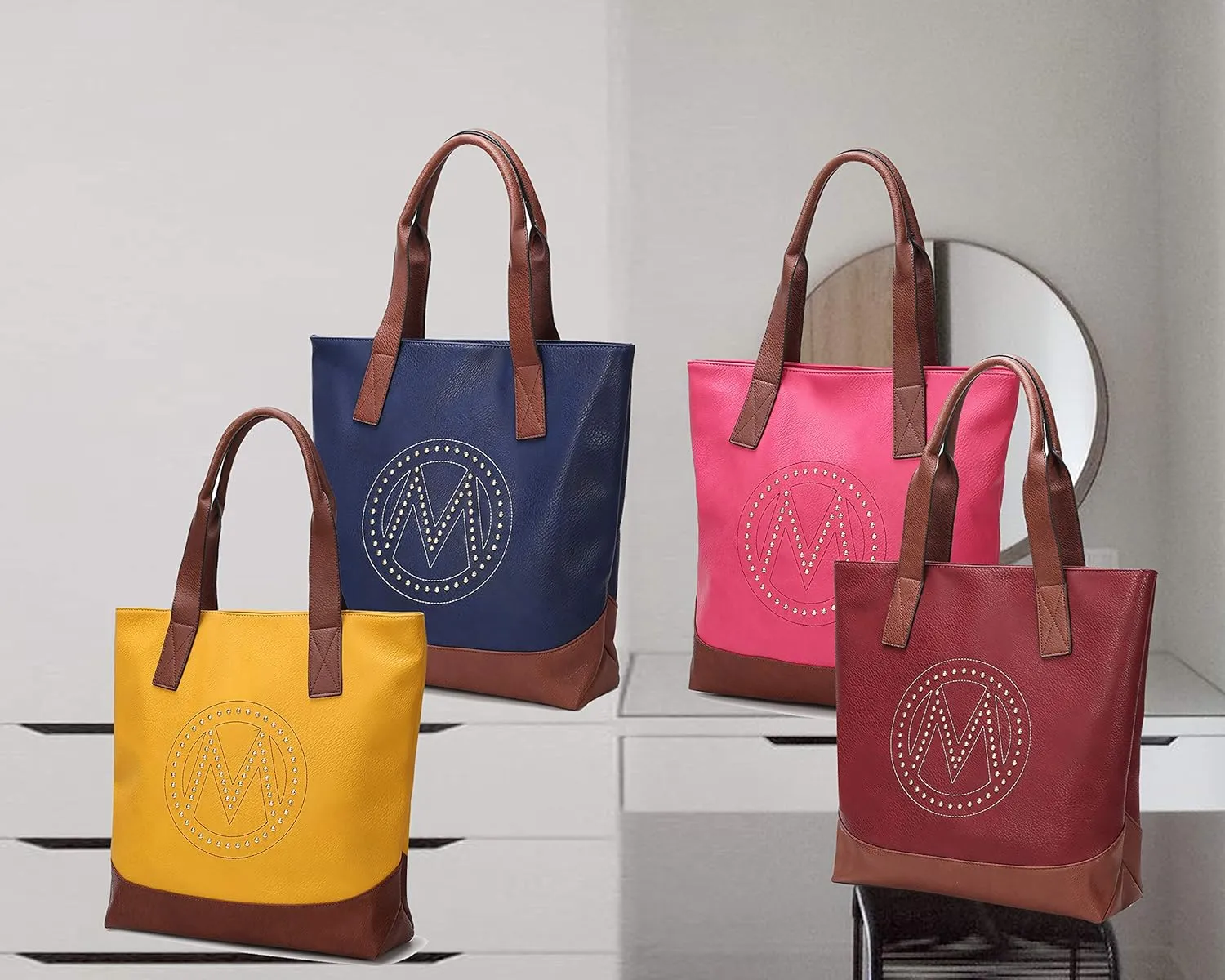 Work Tote Large Shoulder Bag Wadena Computer,Business,Travel,Tablet Tote Handbag Bag by Mia K. Farrow