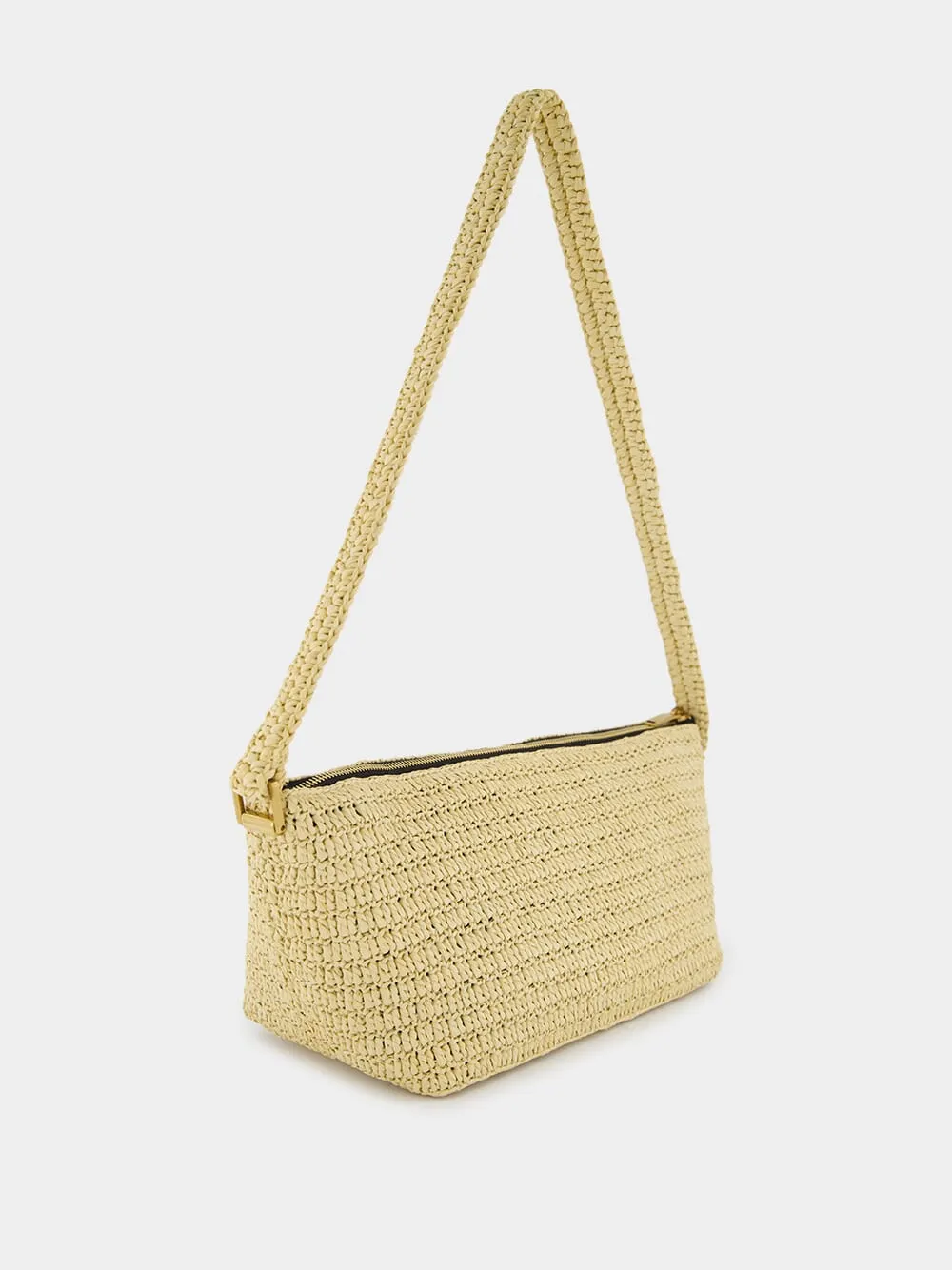 Woven Raffia Shoulder Bag