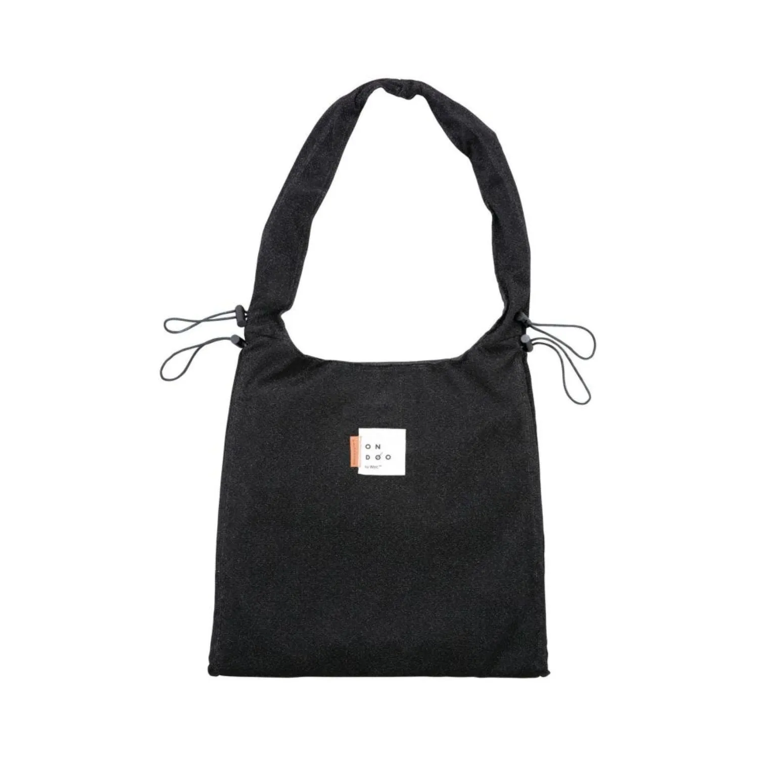 WPC Ondoo Shirring Drawstring Tote Bag (Black)