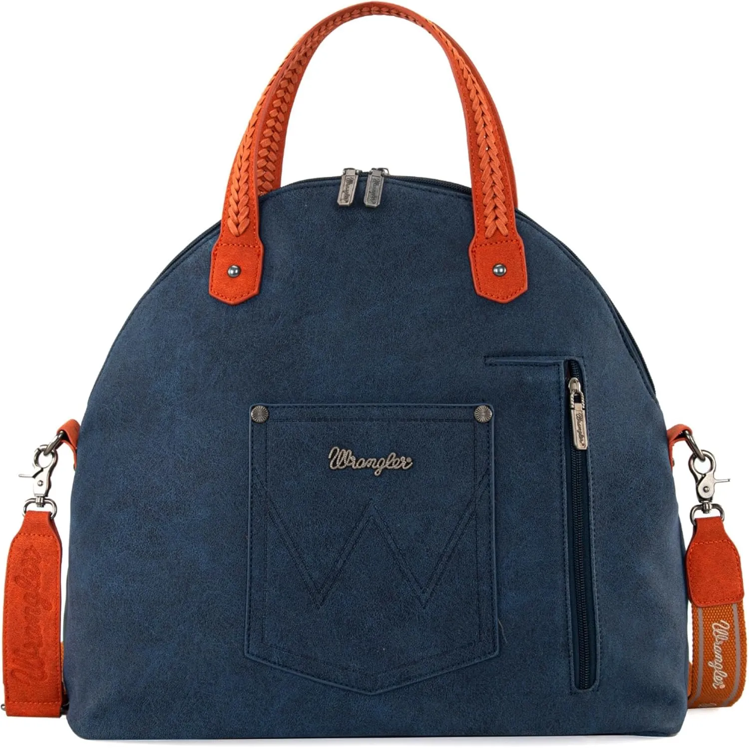 Wrangler Weekender Travel Bag Woven Top Handle Large Handbag and Boho Carry on Bag