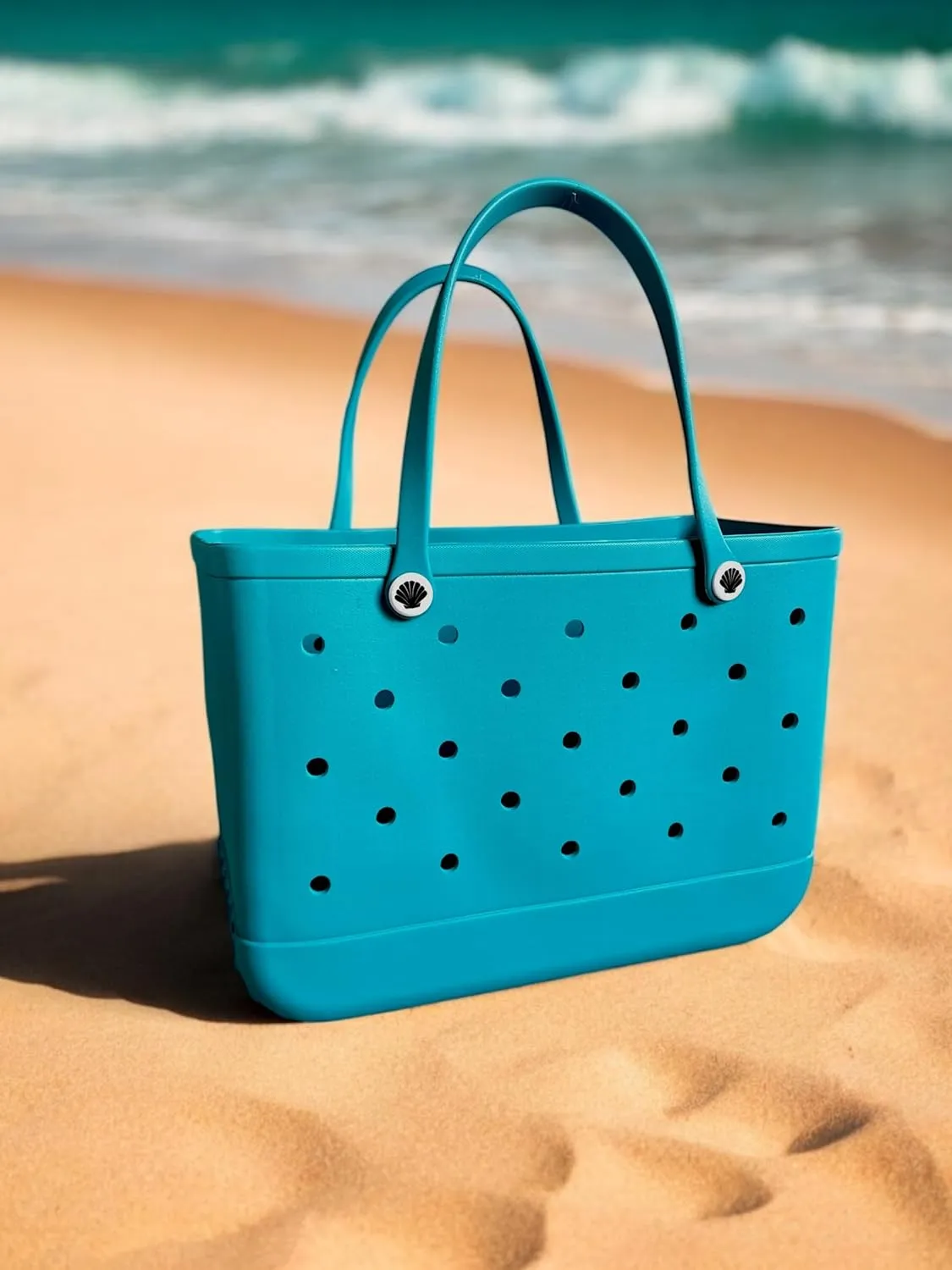 X Large Beach Bag Tote| Durable Lightweight Waterproof Washable Open Tote Bag for Beach, Pool, Boat, Sports