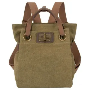 ZEDE Pont Des Arts Small Backpack - Olive Green