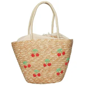 Zelly Cherries Beach Bag - Brown